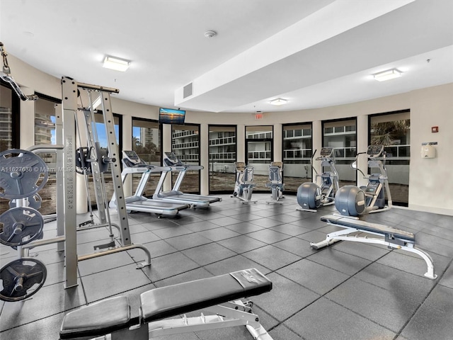 view of exercise room