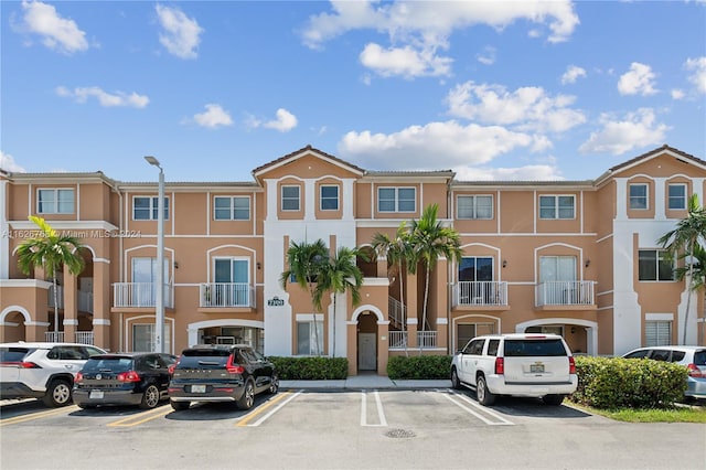 exterior space with a balcony