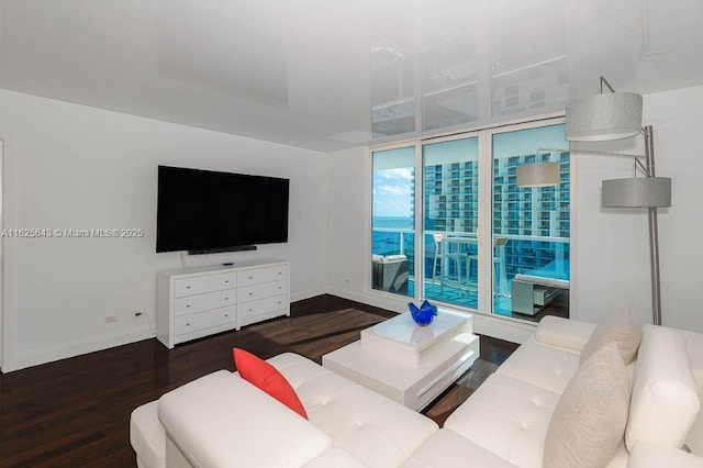 2301 Collins Ave Unit 1204, Miami Beach, FL 33139 - living room with wood finished floors