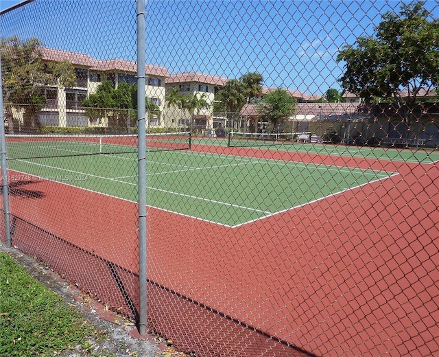 view of tennis court