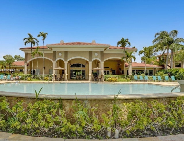 view of pool with a patio area