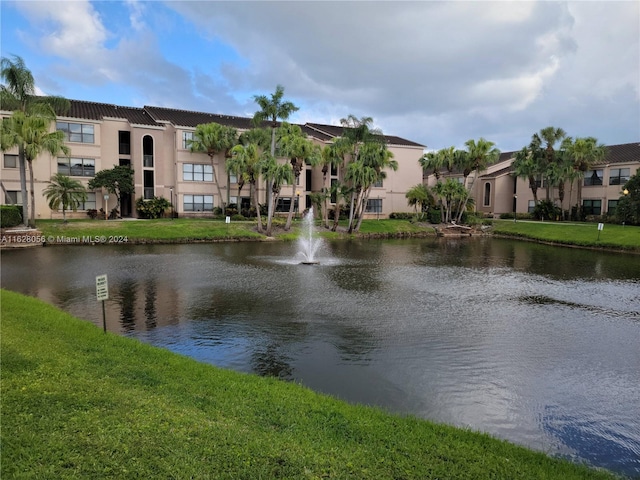 view of water feature