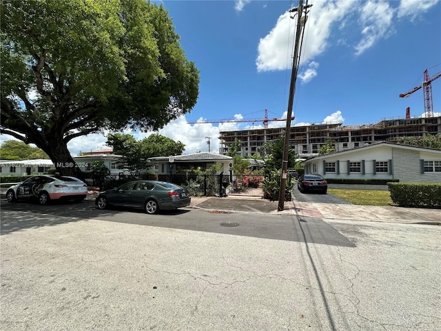 view of road featuring sidewalks