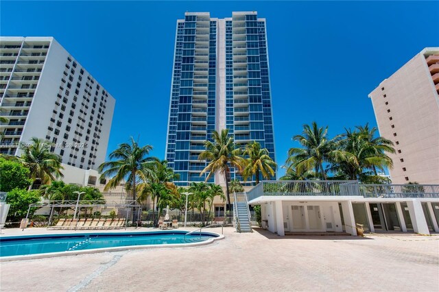 view of pool with a patio area