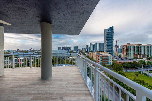 view of balcony