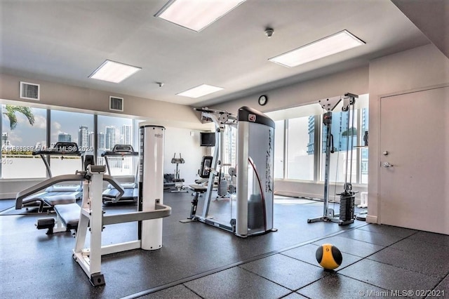 view of exercise room