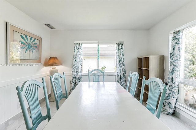 view of dining room