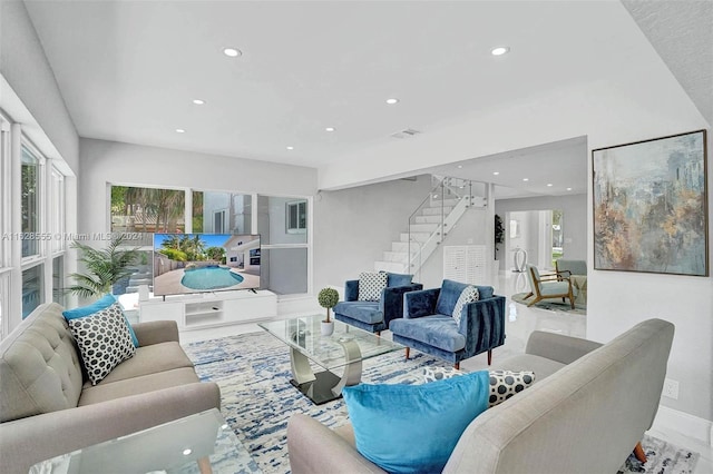 living room with a wealth of natural light