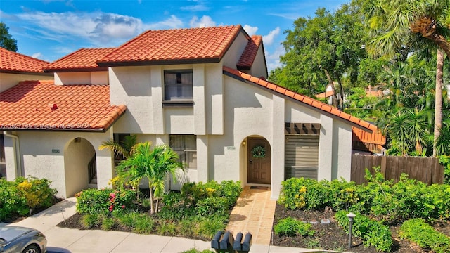 view of mediterranean / spanish house