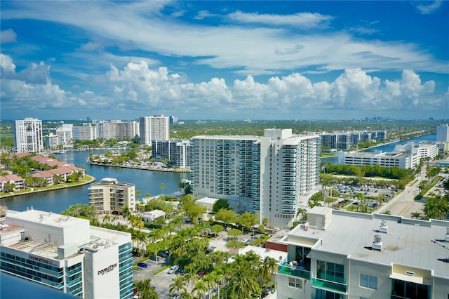 view of city featuring a water view