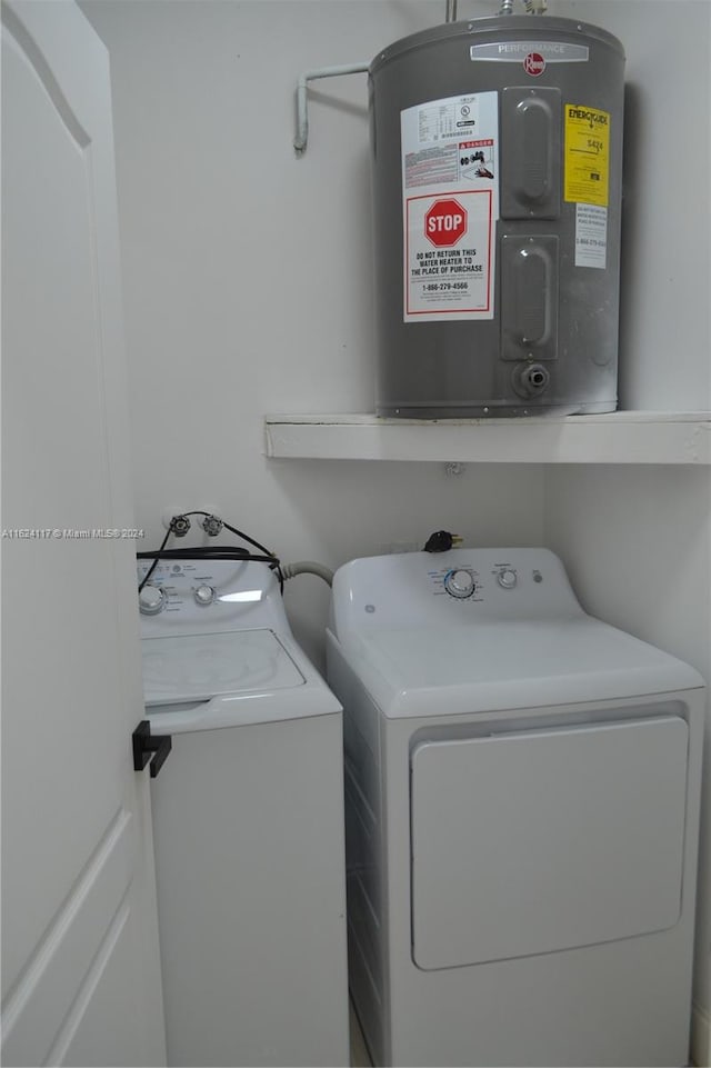 washroom featuring separate washer and dryer