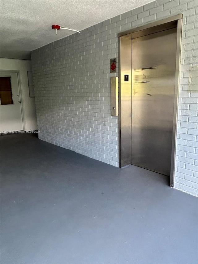 interior space featuring elevator