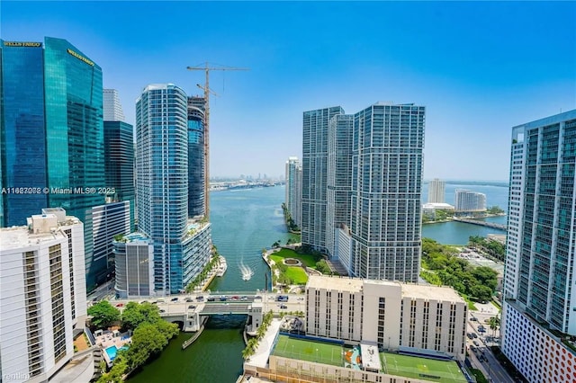 31 SE 5th St Unit 3008, Miami, FL 33131 - view of city featuring a nearby body of water and a notable bridge