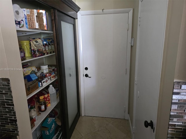 view of pantry