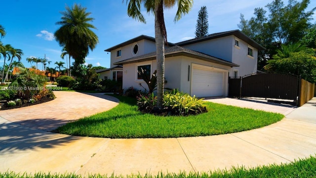 view of property exterior featuring a garage