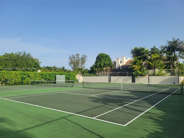 view of sport court