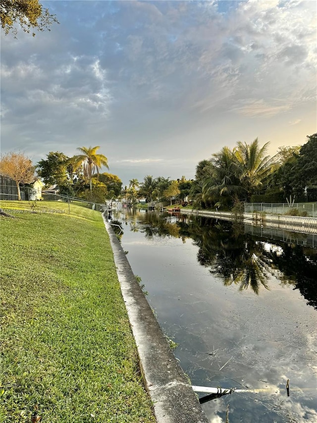 view of water feature