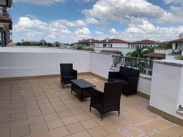 view of patio / terrace featuring a balcony