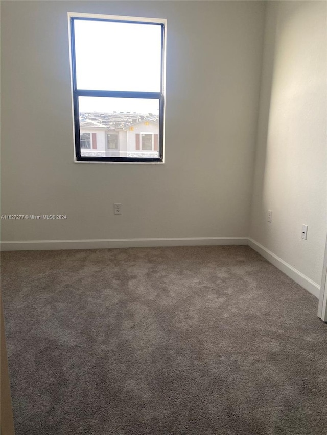 view of carpeted empty room