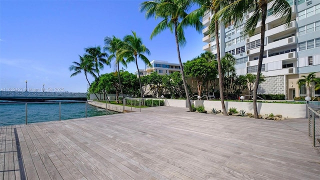 view of home's community featuring a water view