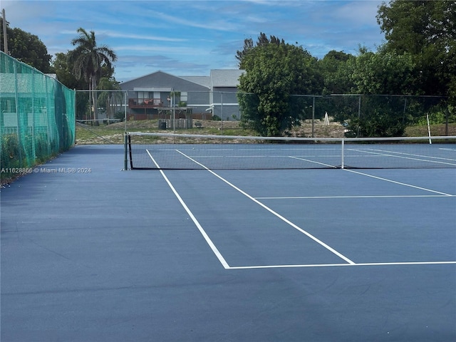 view of sport court