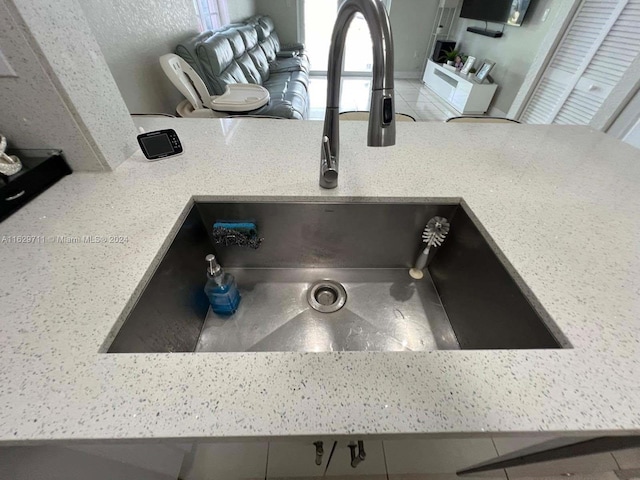 interior details featuring sink