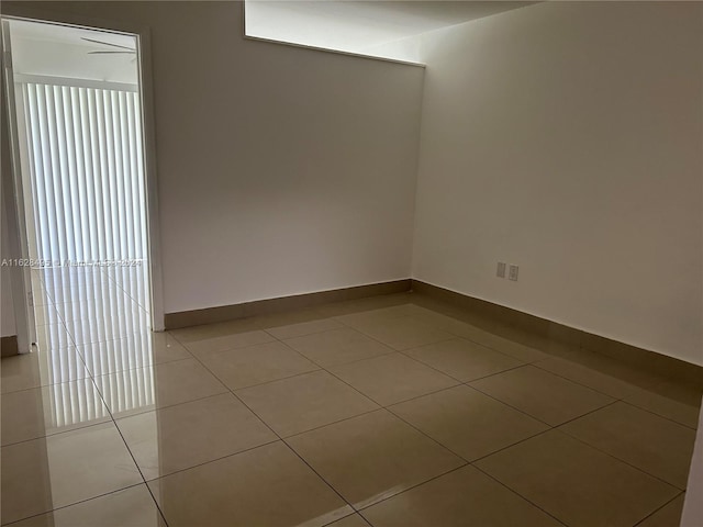 view of tiled empty room