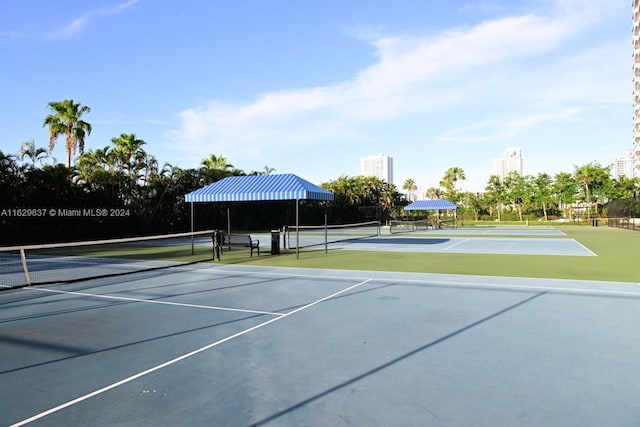 view of tennis court