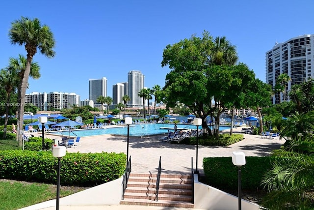 view of pool