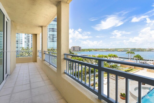 view of balcony