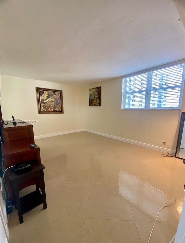 interior space featuring tile patterned floors