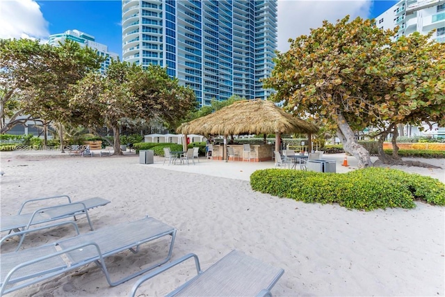 surrounding community with a gazebo