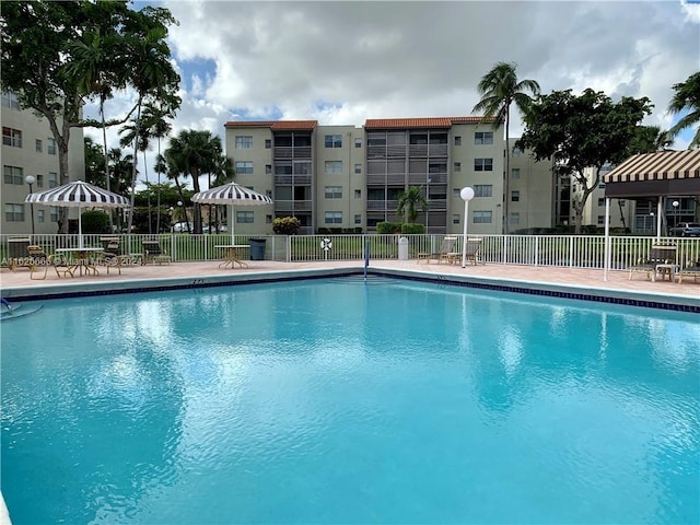 view of pool