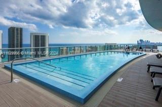 pool with a view of city