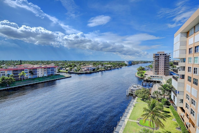 property view of water