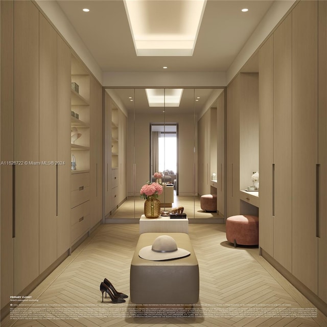 1177 Hillsboro Mile Unit 501, Hillsboro Beach, FL 33062 - hallway featuring a tray ceiling