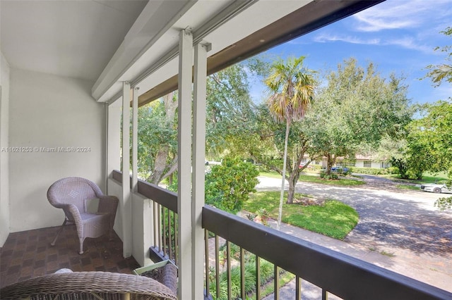 view of balcony