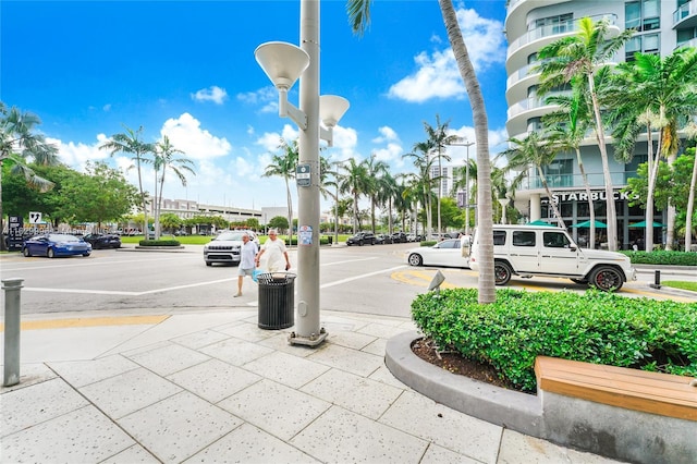 view of street featuring sidewalks