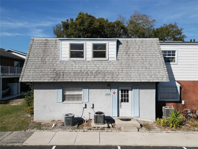 view of property exterior with a balcony