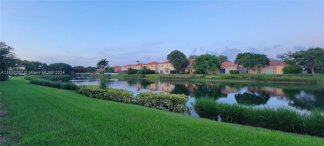 view of water feature