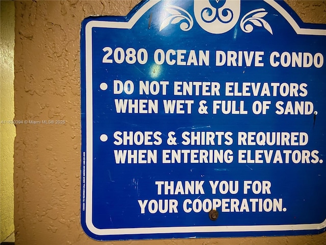 2080 S Ocean Dr Unit 701, Hallandale Beach, FL 33009 - detailed view of a textured wall