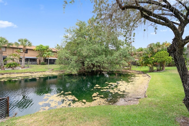 view of water feature