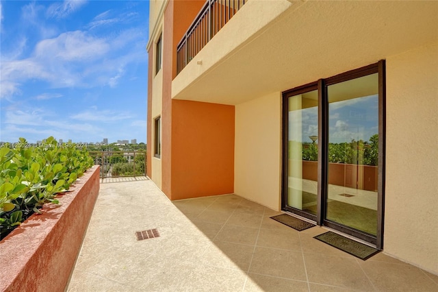 view of balcony