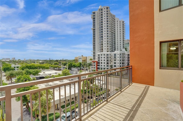 view of balcony