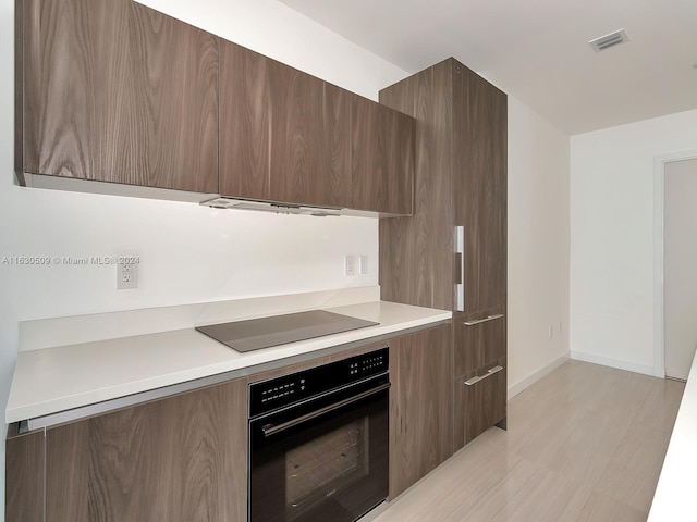 kitchen featuring black appliances