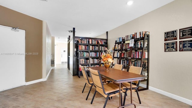 view of dining space