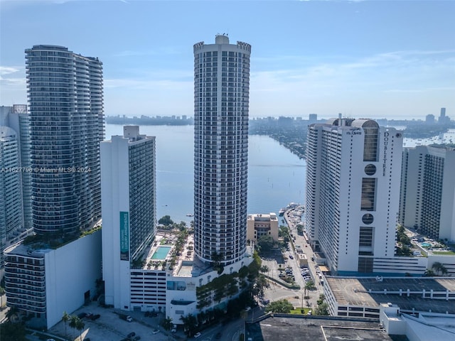 view of city featuring a water view