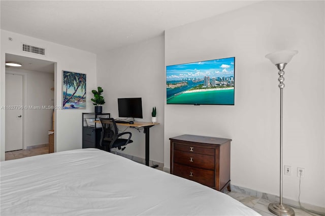 view of tiled bedroom