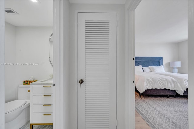 interior space with light hardwood / wood-style floors