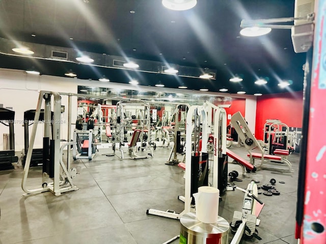 view of exercise room